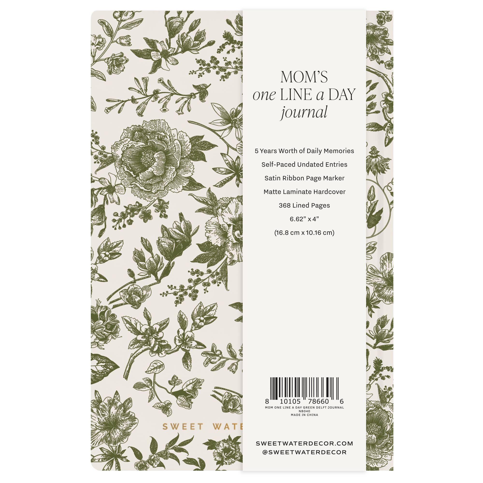 Sweet Water Decor - Wholesale Journal/Diary - Mom's One Line A Day Journal - Mother's Day Gifts5