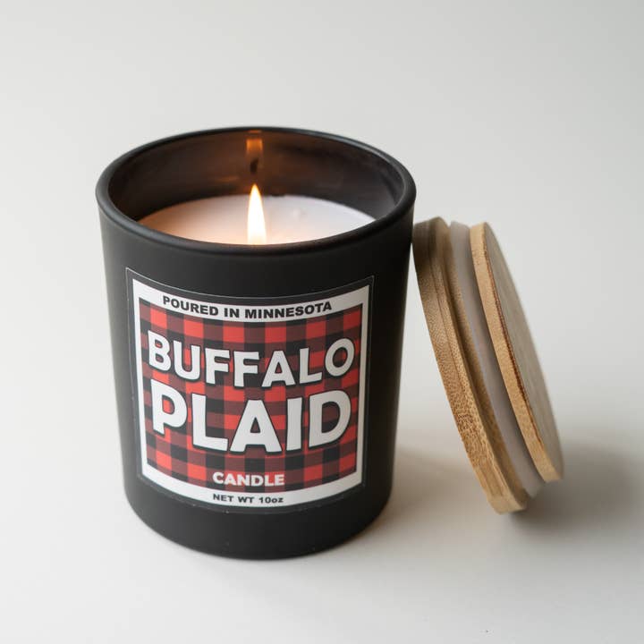 Minnesota Awesome - Wholesale Jar/Filled Candle - Buffalo Plaid Candle