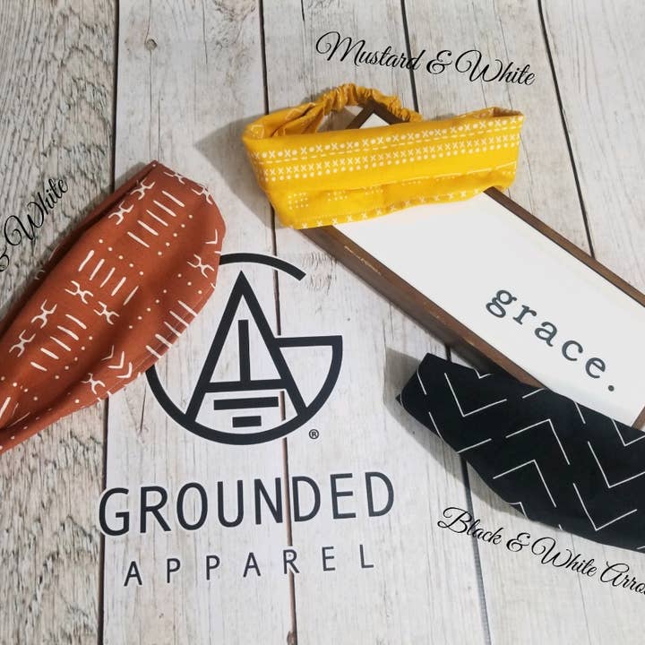 Brede Boho-hoofdbanden - Classic voor wholesale door Grounded Apparel, LLC