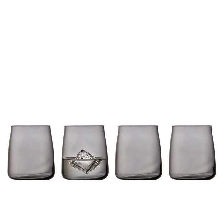 Forma House - Wholesale Drinking Glass/Cup - Lyngby Glass - Water glass Zero 42 cl 4 pcs Smoke