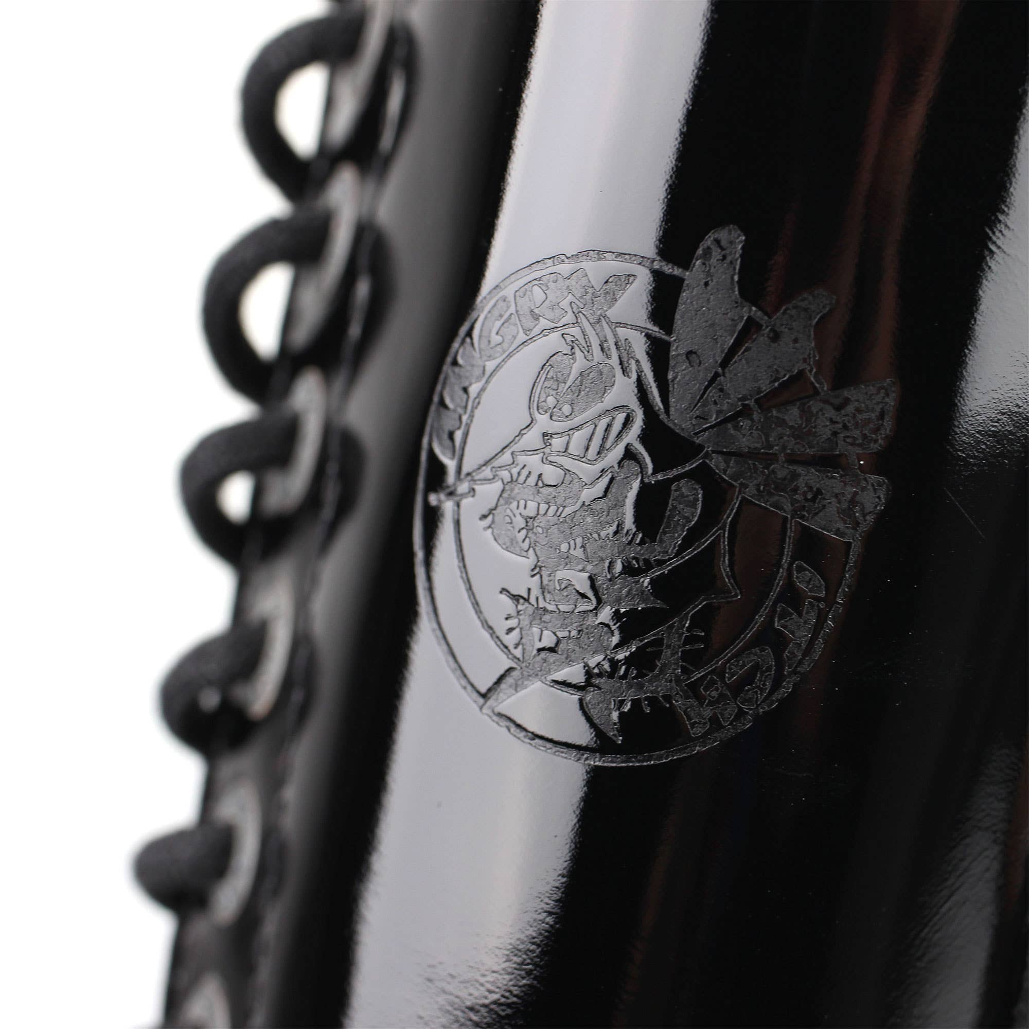 Angry Itch - Premium Boots - Vente Rangers/chaussures militaires – homme - Bottes à 14 œillets en cuir verni noir6