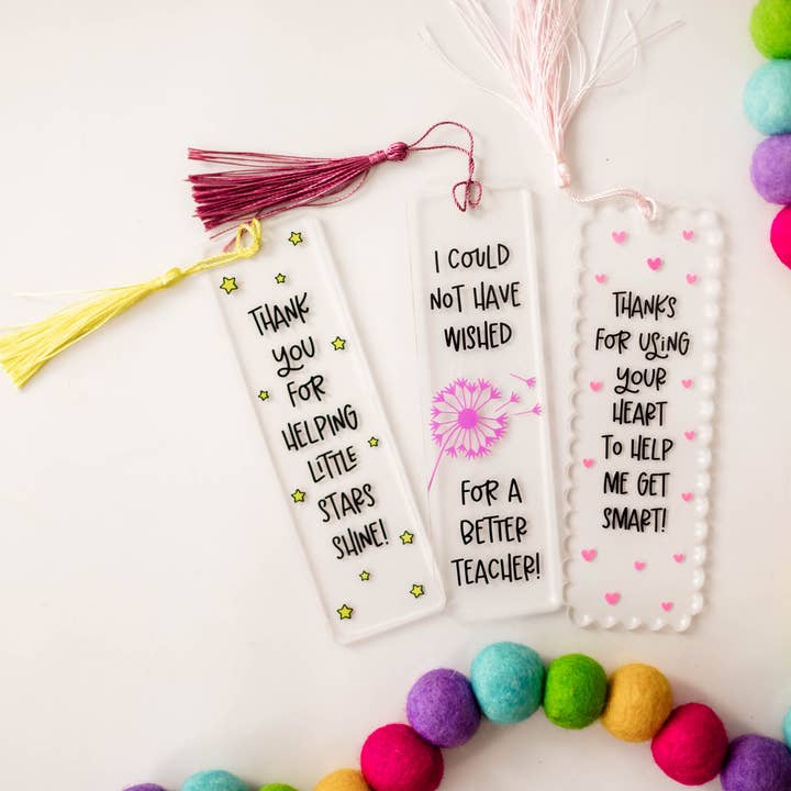 Acrylic Bookmarks For Teachers | Teacher Gift for wholesale by By His Saving Grace, LLC