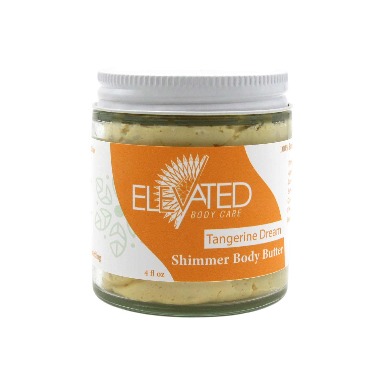 Taylor's Naturals - Wholesale Body Balm/Butter - Tangerine Dream - SHIMMERING Body Butter - Glass Jar1