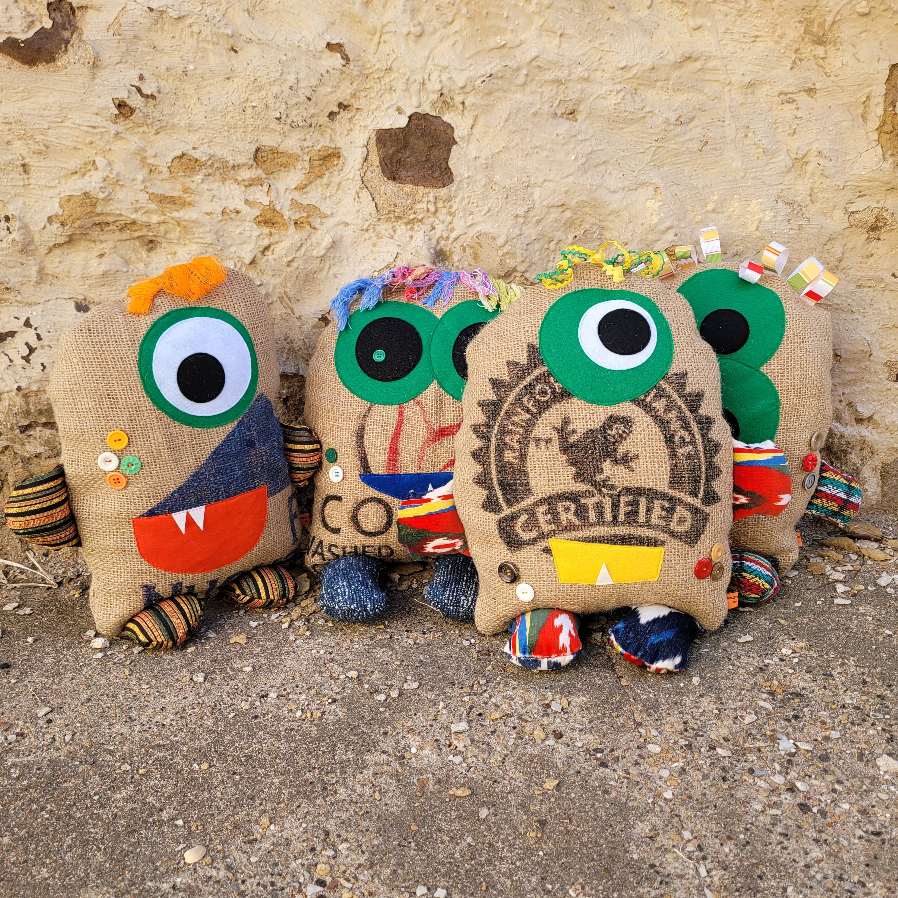 Monsters On Main - Wholesale Stuffed/Plush Toy - Kids & Baby - Large Monster Bundle - 4 pk3