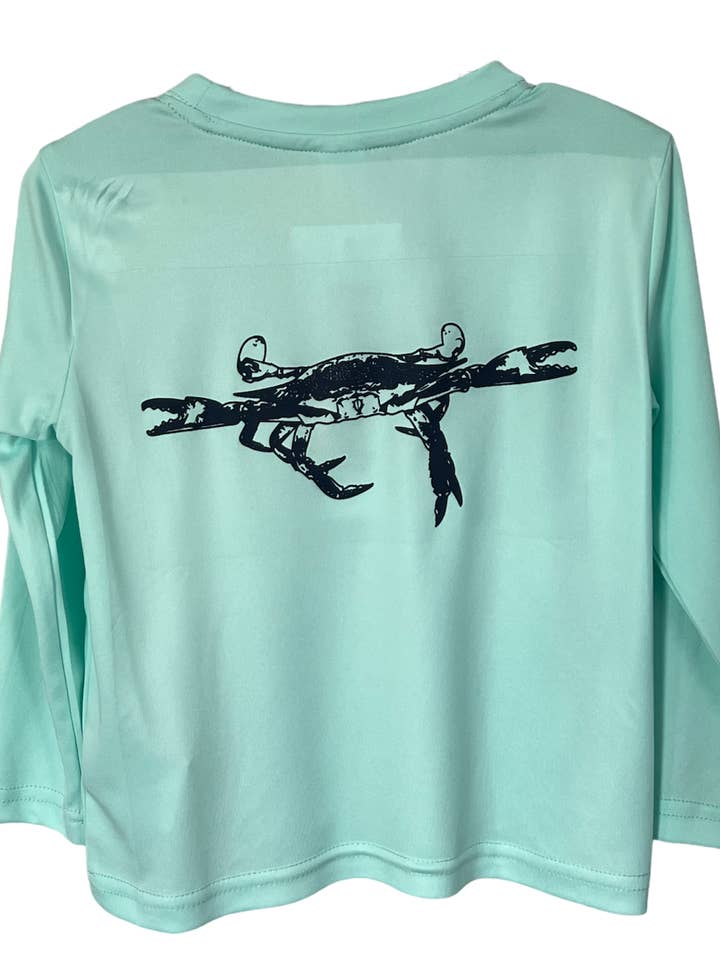 Youth UV Crab Shirt for wholesale by Brackish Life