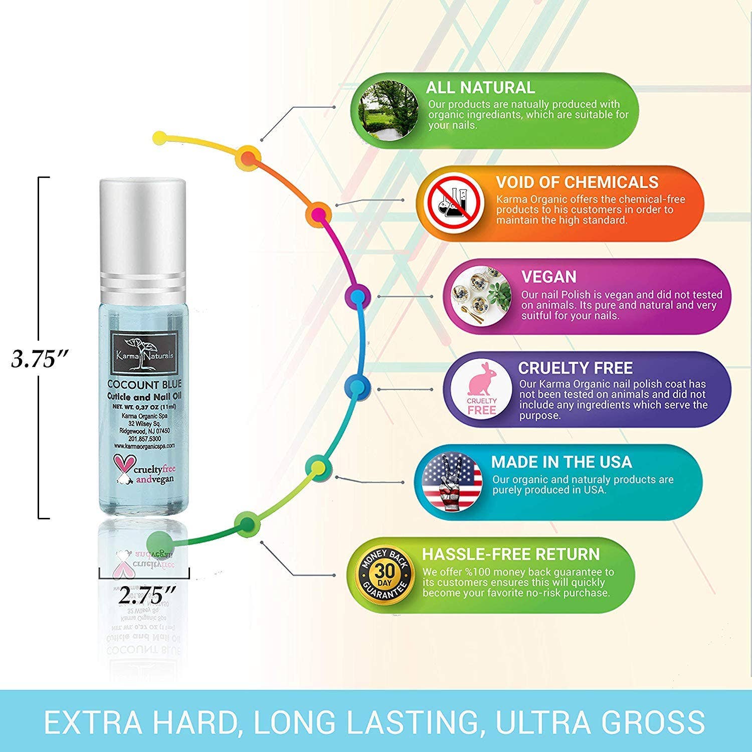 Karma Organic spa - Wholesale Cuticle Oil - Karma Organic Coconut Cuticle Oil - Moisturize, Softens5