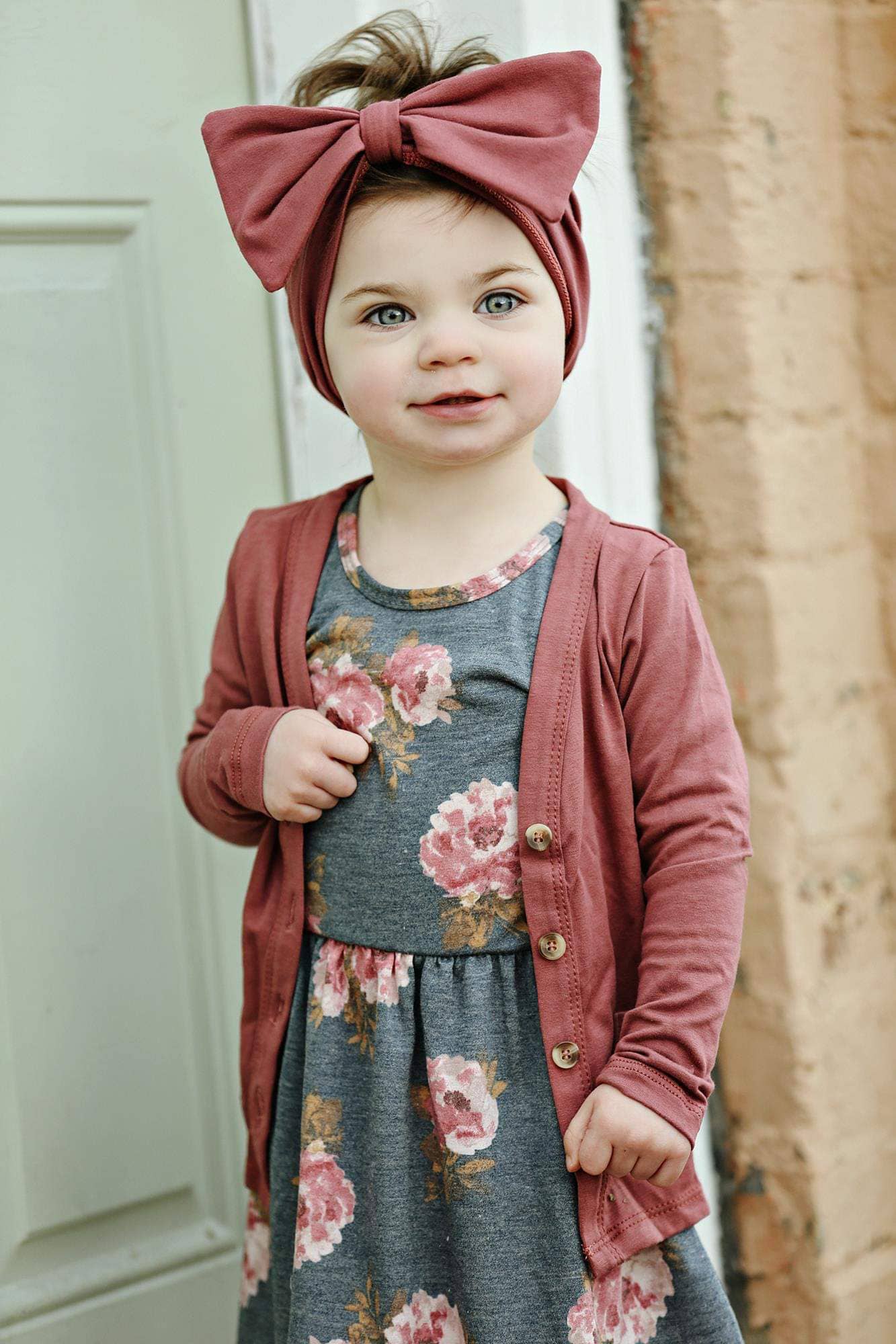 Navy Fields - Wholesale Cardigan - Kids - Mauve Cardigan2