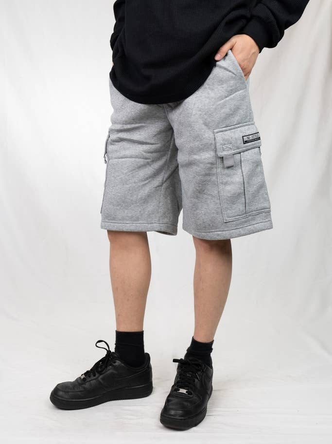 Lime Tree Clothing Inc. - Wholesale Pants – Men's - Men's Heavyweight Fleece Cargo Shorts–Durable & Comfortable9
