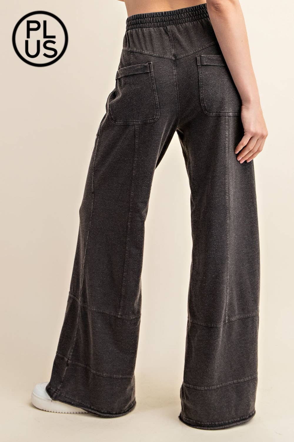 Rae Mode - Wholesale Pants - Women's - PLUS SIZE MINERAL WASHED FULL LENGTH COTTON PANT8