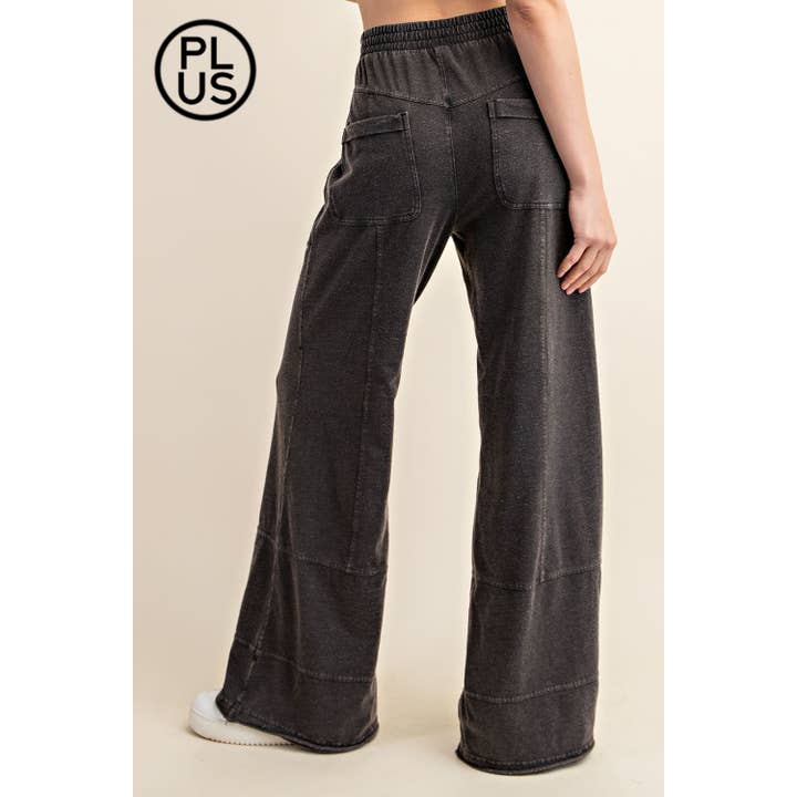 Rae Mode - Wholesale Pants - Women's - PLUS SIZE MINERAL WASHED FULL LENGTH COTTON PANT8