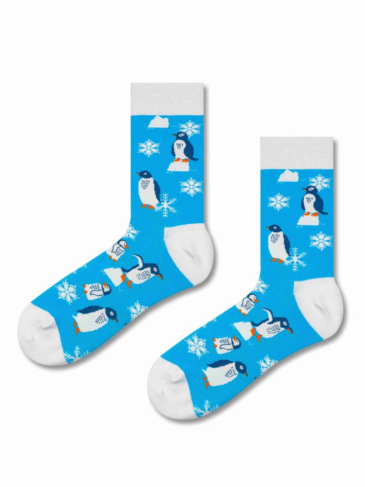 🐧❄️ Pinguinsocken auf dem Eis ❄️🐧 für den Großhandel von Marc JoJo