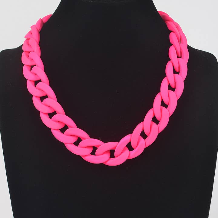 3AM BY H&D ACCESSORIES - Wholesale Link & Chain Necklace - Oversized Color Chain Necklace8