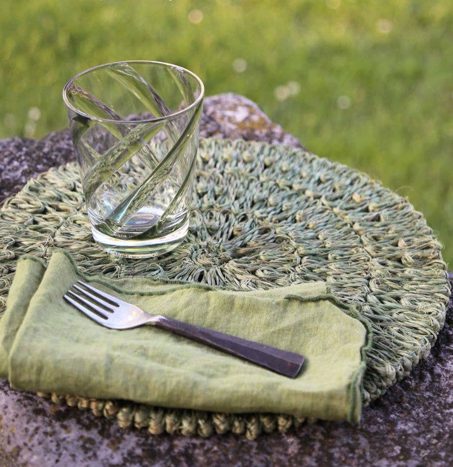 Fiorirà un giardino - Wholesale Drinking Glass/Cup - Green Transparent Spiral Methacrylate Glass D9 H11 cm2