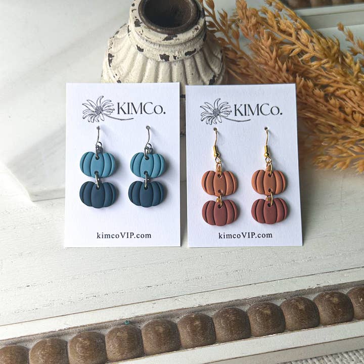 Polymer Clay Earrings - Fall - Pumpkin Drop and other Purchase Wholesale 170b. Free Returns & Net 60 Terms on Faire trending on Faire.
