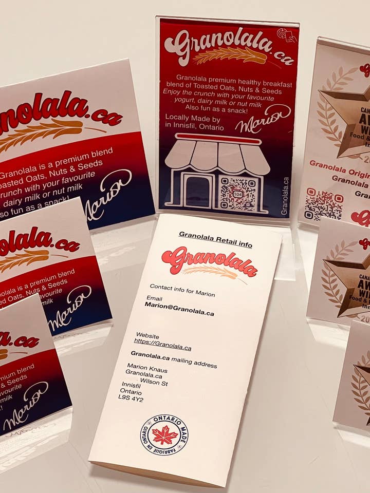 Granolala Retail Merchandising Kit for wholesale by Granolala.ca