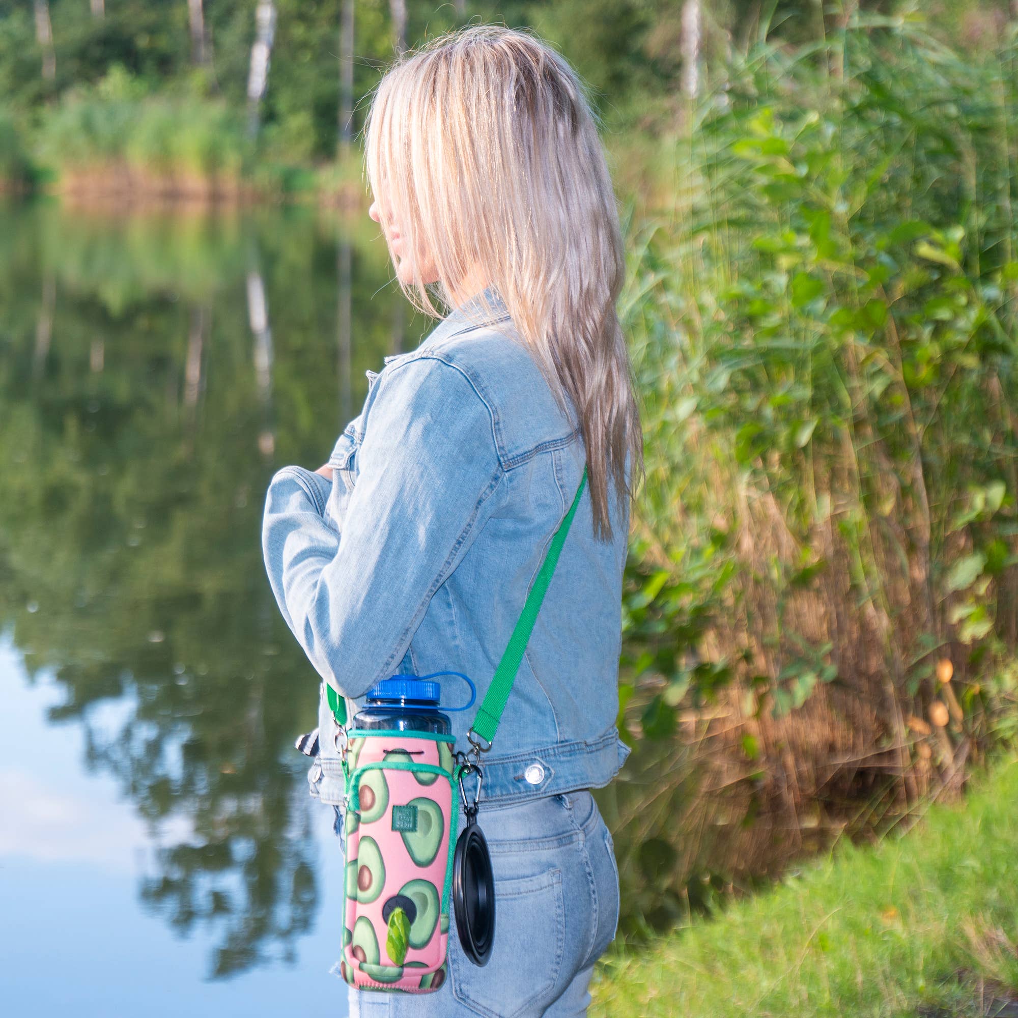 MADE EASY KIT – Suporte para garrafas/garrafeira por atacado – Kit fácil de transportar garrafa de água com bolso para saco de cocô de cachorro46