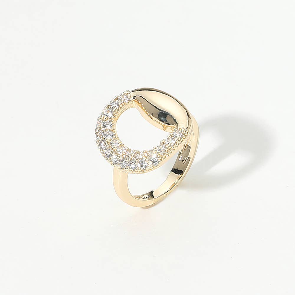 Sensibling Corp. - Wholesale Multi-Stone Ring - CZ Pave Open Circle Ring