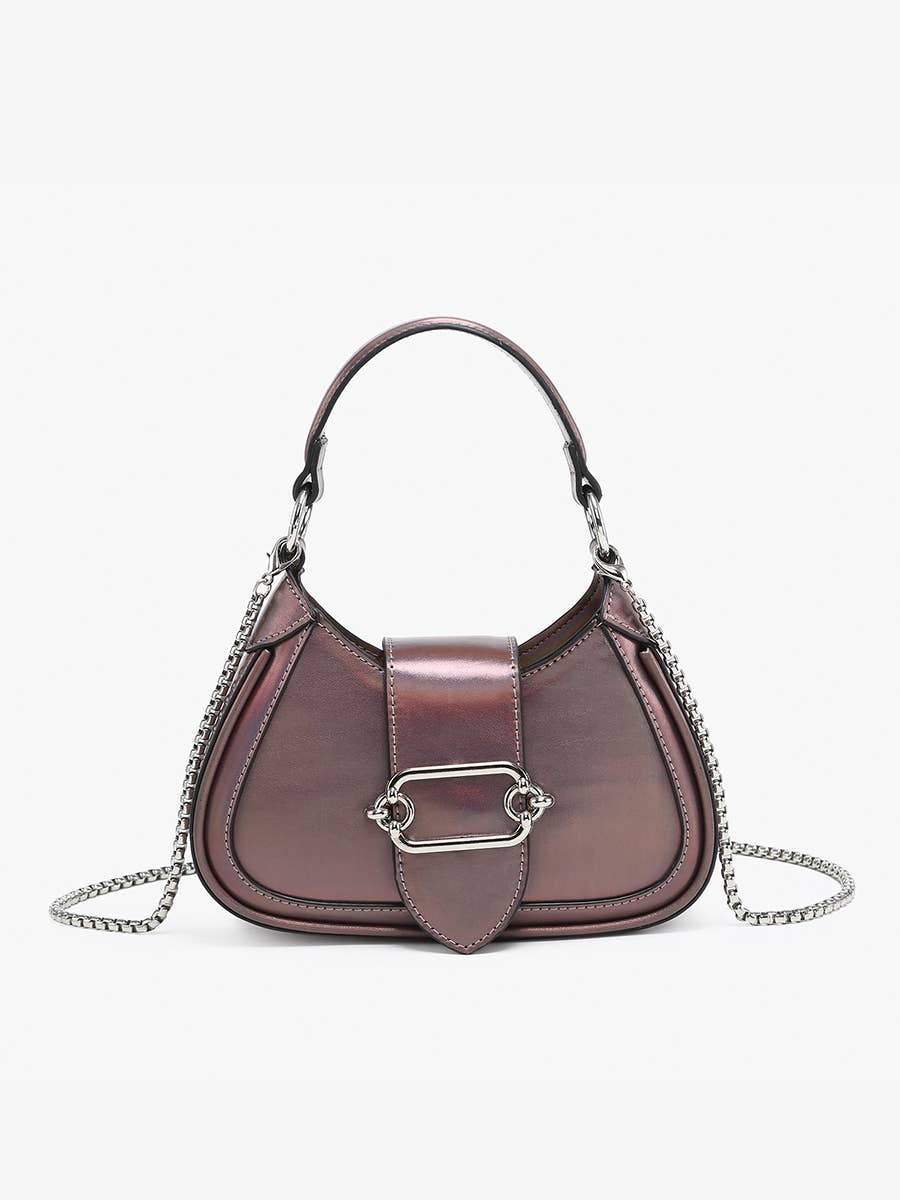 Jen & Co. - Wholesale Crossbody Bag - Women's - EH2563 Malia Buckle Crossbody/Satchel w/ Chain Strap0