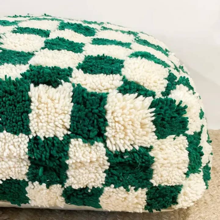 High crafty – wholesale Pouf – Moroccan Pouf – Personalized Plaid Pouf | Handmade Recycled 1