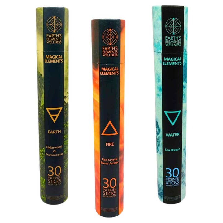 Magical Elements Incense Sticks w/Burner. for wholesale by Down To Earth