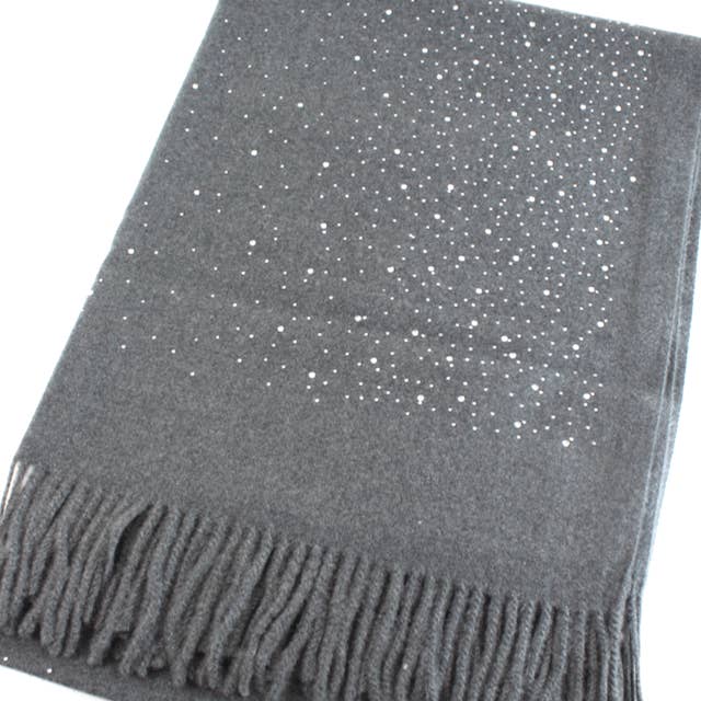 Pretty Persuasions - Wholesale Scarf - Women's - S23230 Mischa Rhinestones Embellishment Scarf