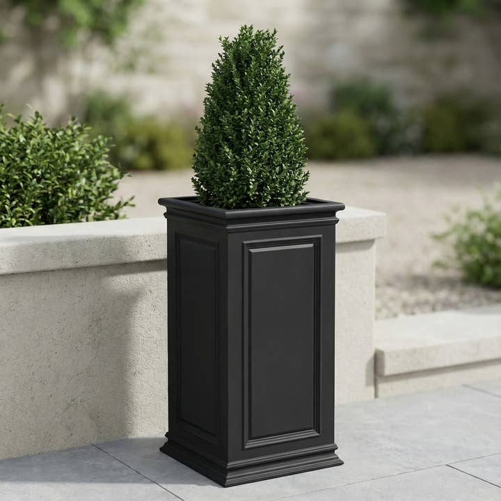 27" Covington Pillar Self-Watering Planter for wholesale by Algreen
