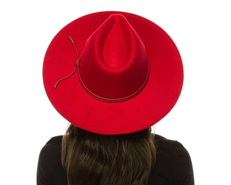 DNMC - Wholesale Fedora - Women's - Vegan Felt Flat Brim Rancher Hat2