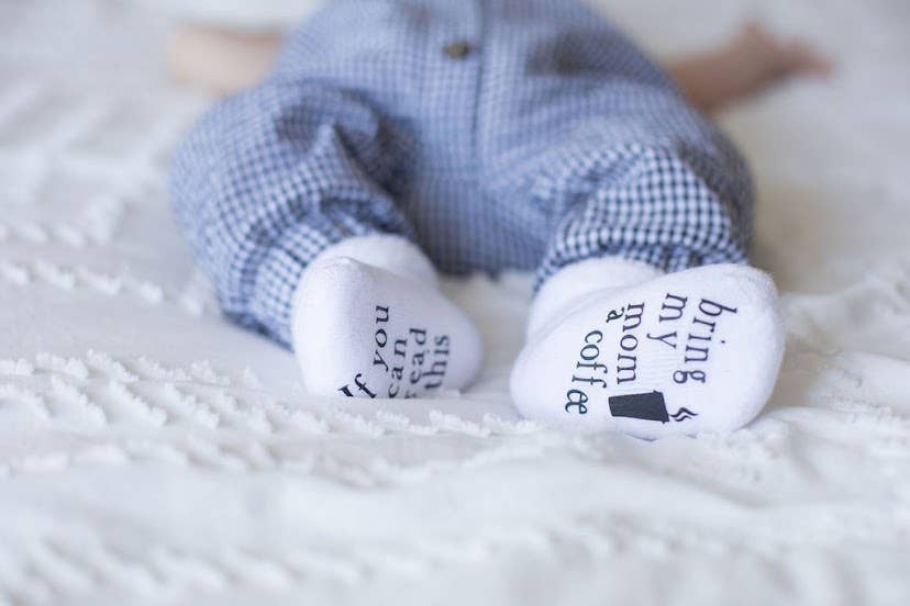 Dorothy’s Reason - Wholesale Socks - Baby - If you can read this Bring My Mom a Coffee® Baby Socks Gifts8