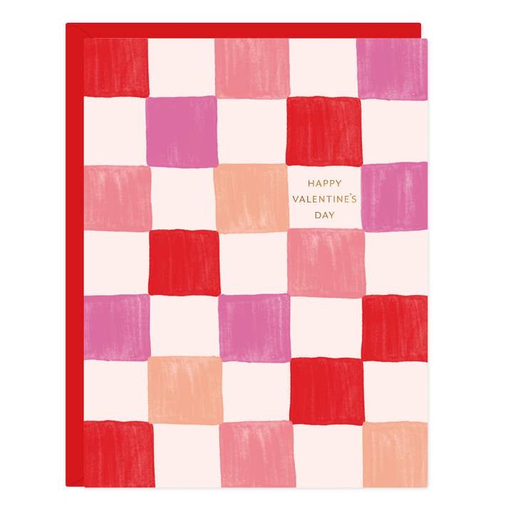 Valentine's Check Card for wholesale by Ramona & Ruth