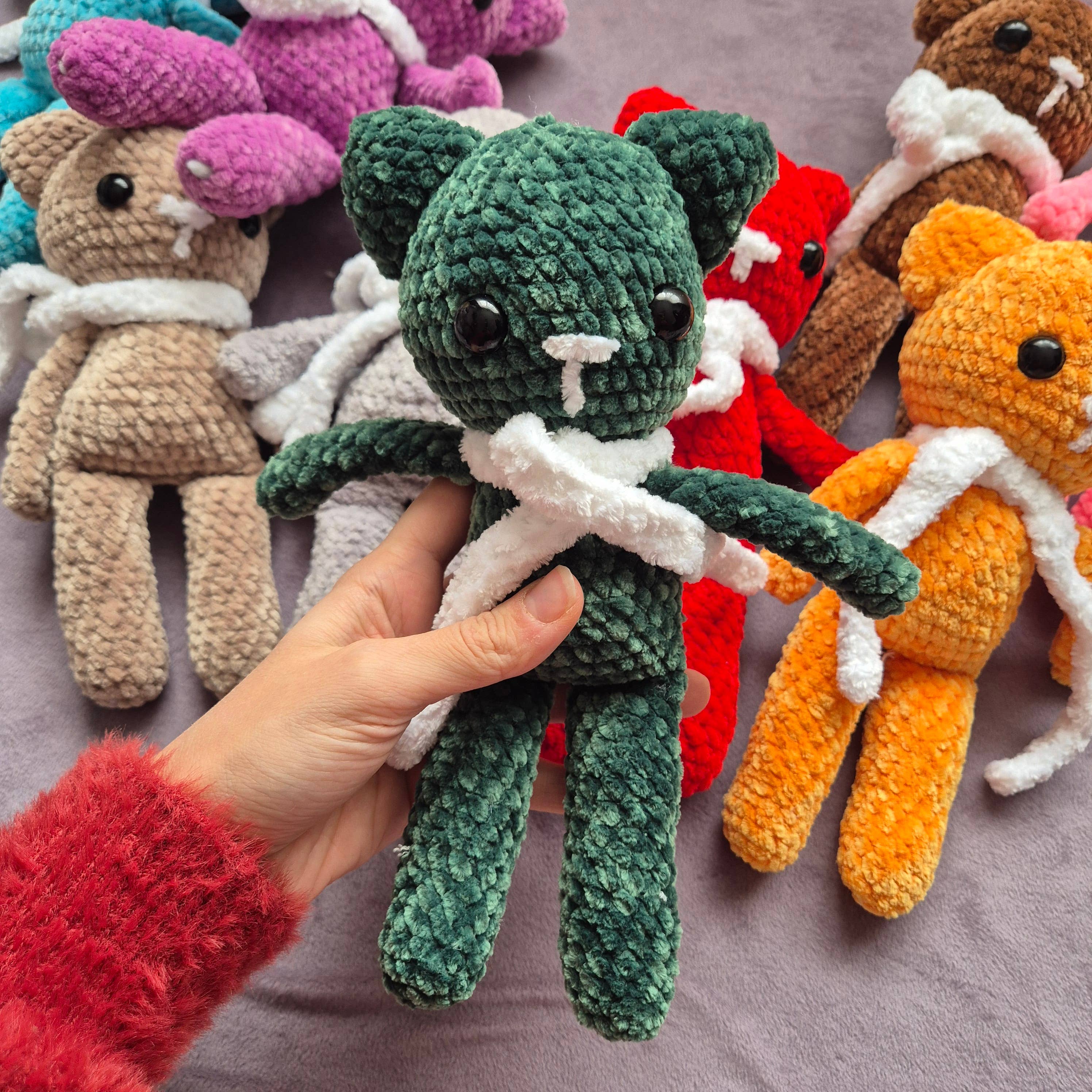 despinacrafting - Vente Peluche – enfant et bébé - Chat en peluche au crochet, jouet en peluche2