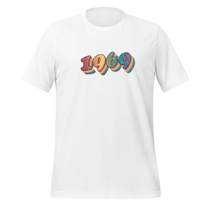 Retro 1969 Unisex-T-Shirt für den Großhandel von Gay Pride Apparel