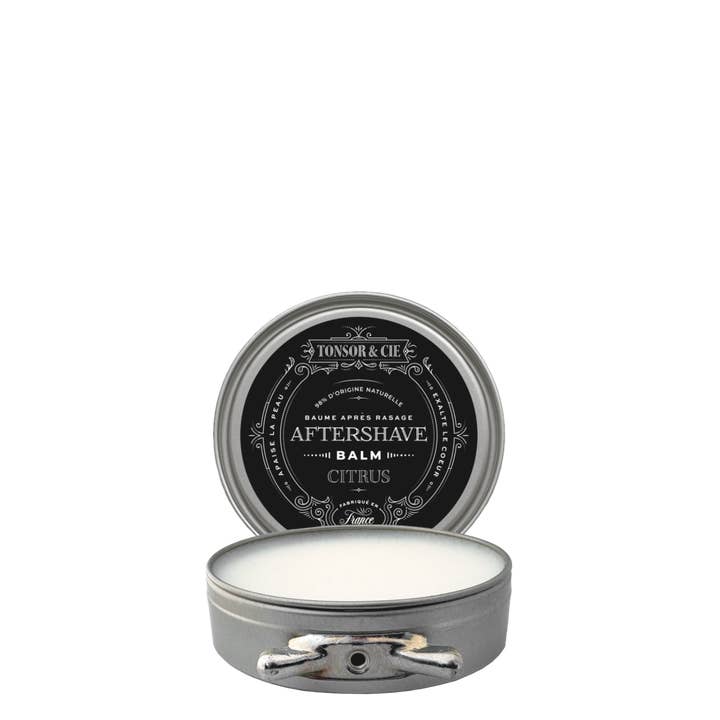 Tonsor & Cie. - Wholesale Aftershave - Men's - Tonsor & Cie - Baume Après-Rasage Citrus 50 ml - Hydrate, Apaise et Répare la Peau - Beurre de Karité, Huile de Coco & Aloe Vera - Texture Fondante - Formulé et Fabriqué en France1