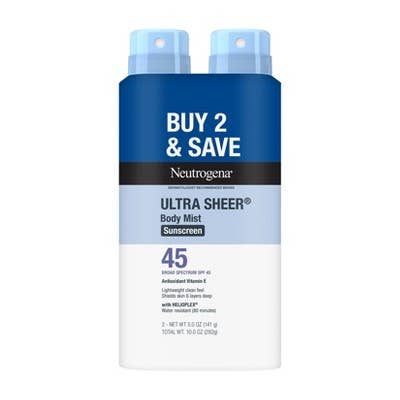 Neutrogena Ultra Sheer Spray Twin Pack SPF 45 - Imperfect Box for wholesale by This is Beauty