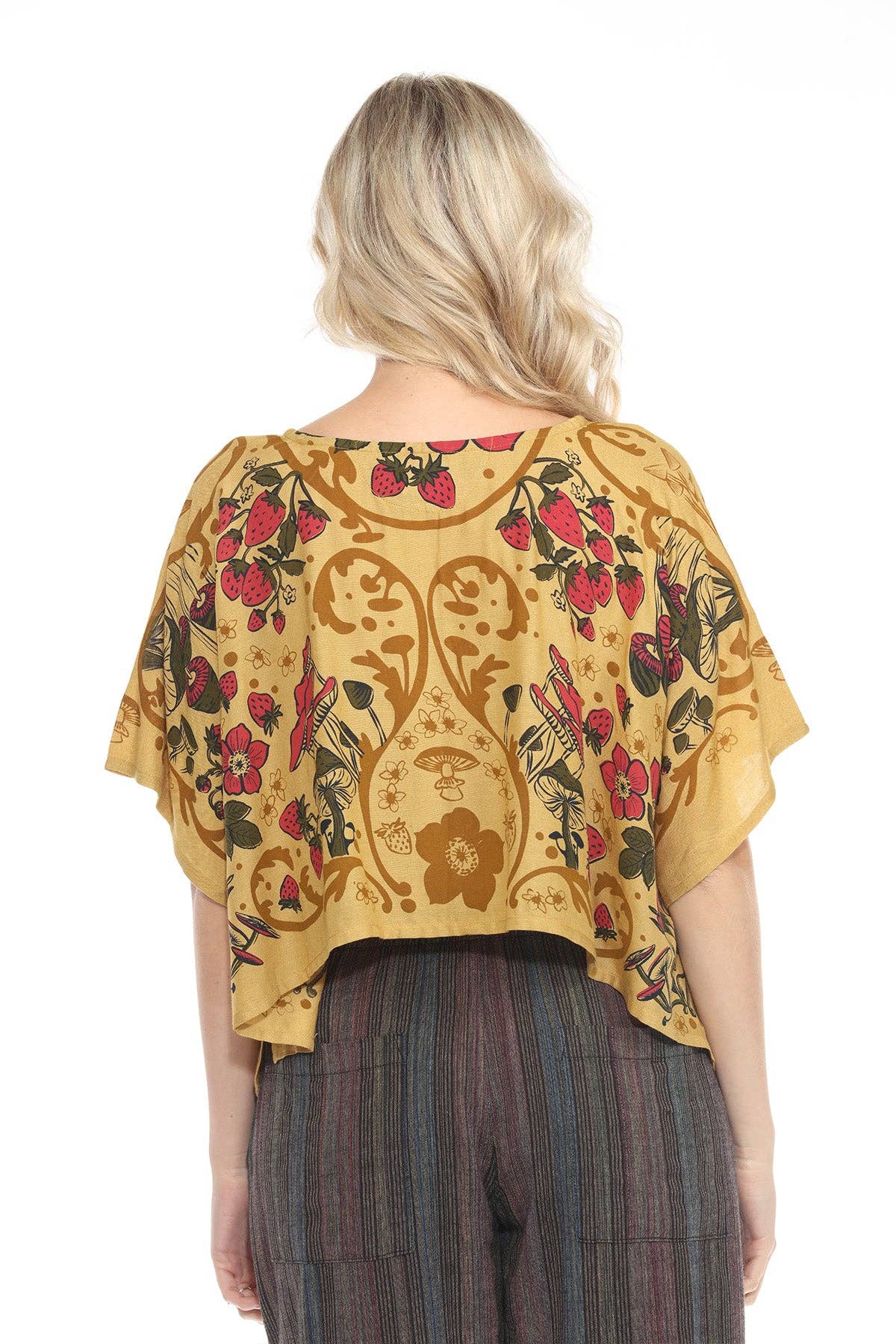 Lakhays Collection Inc. - Wholesale Blouse - Women's - Strawberry Frield Scarf Top7