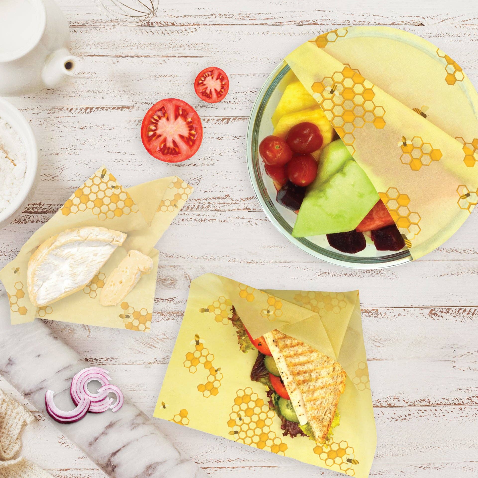 Fackelmann - Wholesale Food Storage Wrap/Bag - Eco Friendly Beeswax Set of 35