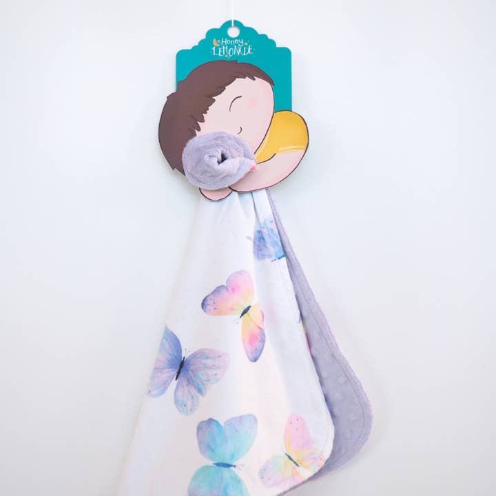 Honey Lemonade - Wholesale Bedding Blanket - Kids & Baby - Mini Minky - Butterfly