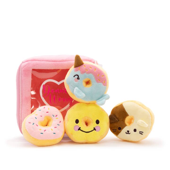 Bewaltz - Wholesale Stuffed/Plush Toy - Kids & Baby - CLOSEOUT! Mini Plushies - Donut Worry Box (5-Pc Set) 🍩