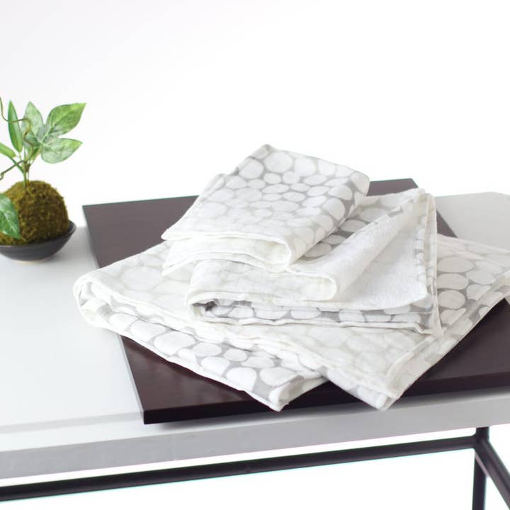 UCHINO - Wholesale Bath Towel - UCHINO Japanese Fine Pattern Towel - Stone