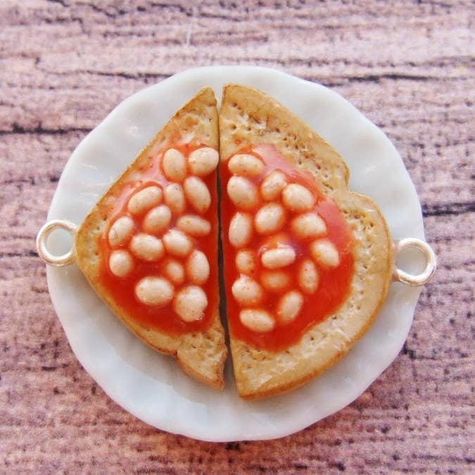 Beans on Toast Earrings for wholesale by Sweetsofmyown