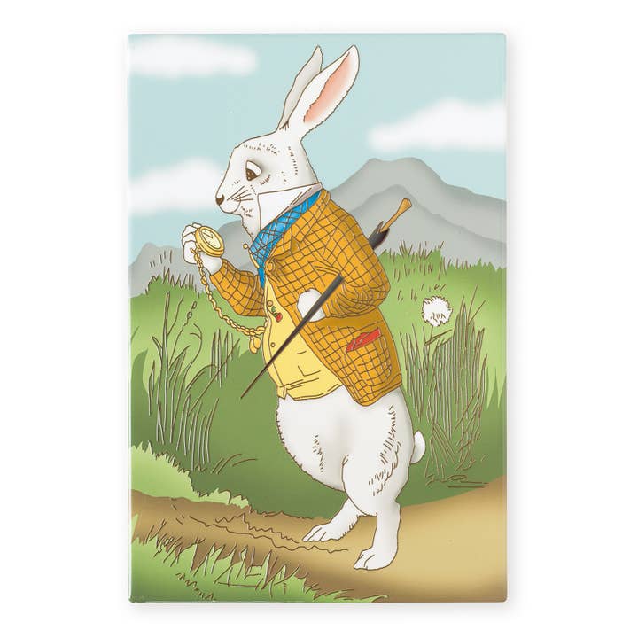 Hvid kanin keramisk flise billedvægkunst 30 x 20cm for engroshandel hos Art of Arora