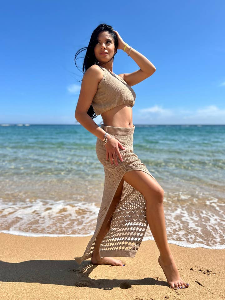 Ensemble Tricot Haut Uni pour la vente par Dorado Accessories