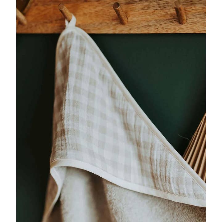 Manufacture des bébés français - Wholesale Hooded Towel - Kids & Baby - Vichy Galet bath cape3