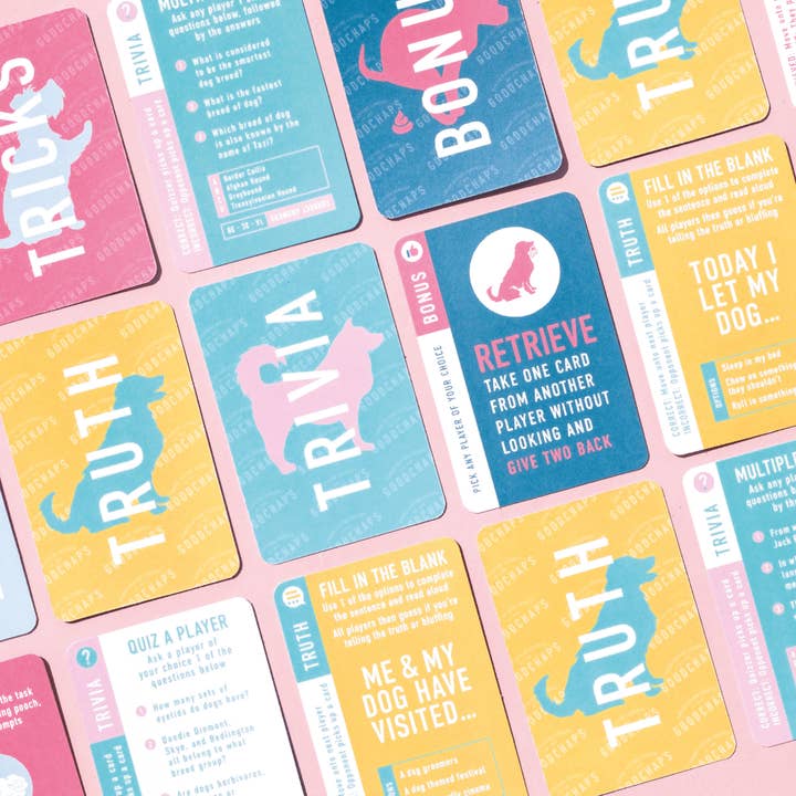 Goodchap's - Wholesale Card Game - 10 Tricks & Trivia Card Games in Display Unit | Dog Gifts6