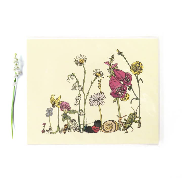 Bug Parade Print - 8x10 tommer for engroshandel hos Wild Life Illustration Co.