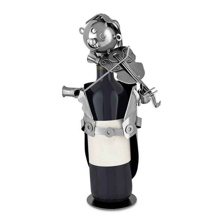 Porte-bouteilles de vin violoniste pour la vente par Broadway Gifts Co