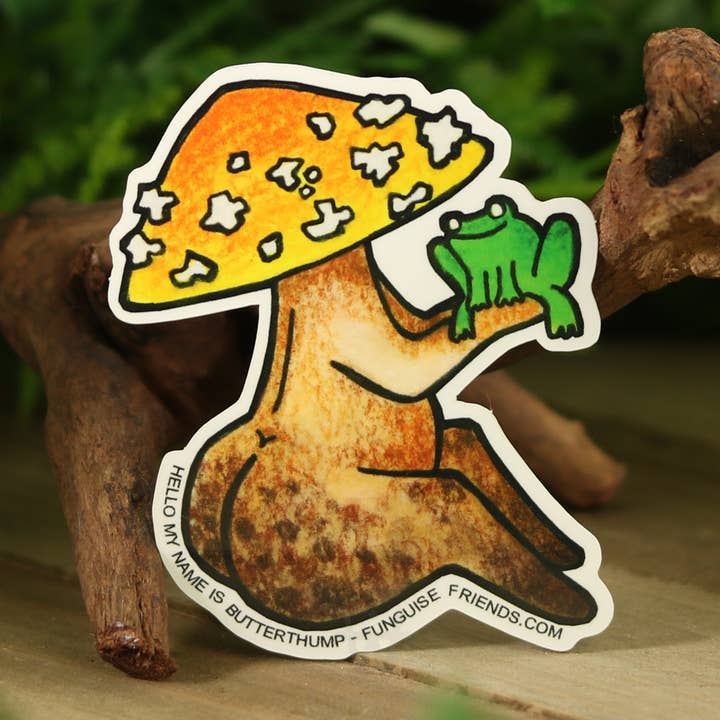 Funguise Friends by WkdWest - Wholesale Sticker - Vinyl Funguise® Sticker - Butterthump
