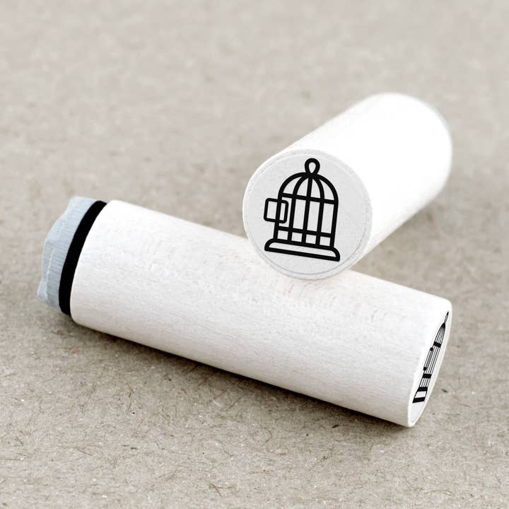 Birdcage mini stamp for wholesale by Merry and Bright