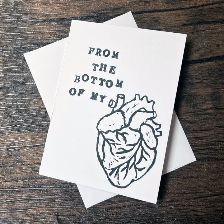 From the Bottom of my Heart Greeting Card for wholesale by Dragonduck Creations
