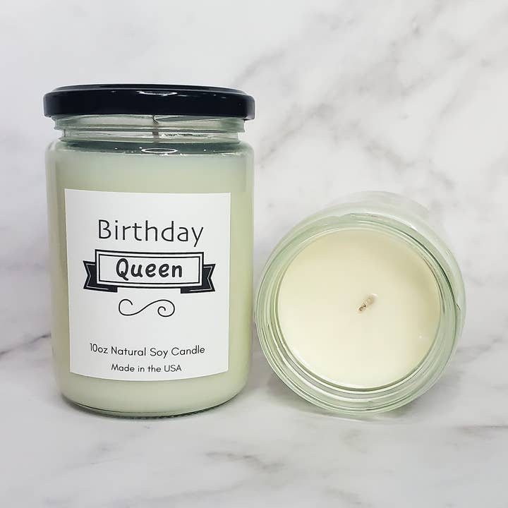 10oz Soy Candle - Birthday Queen for wholesale by Cityology