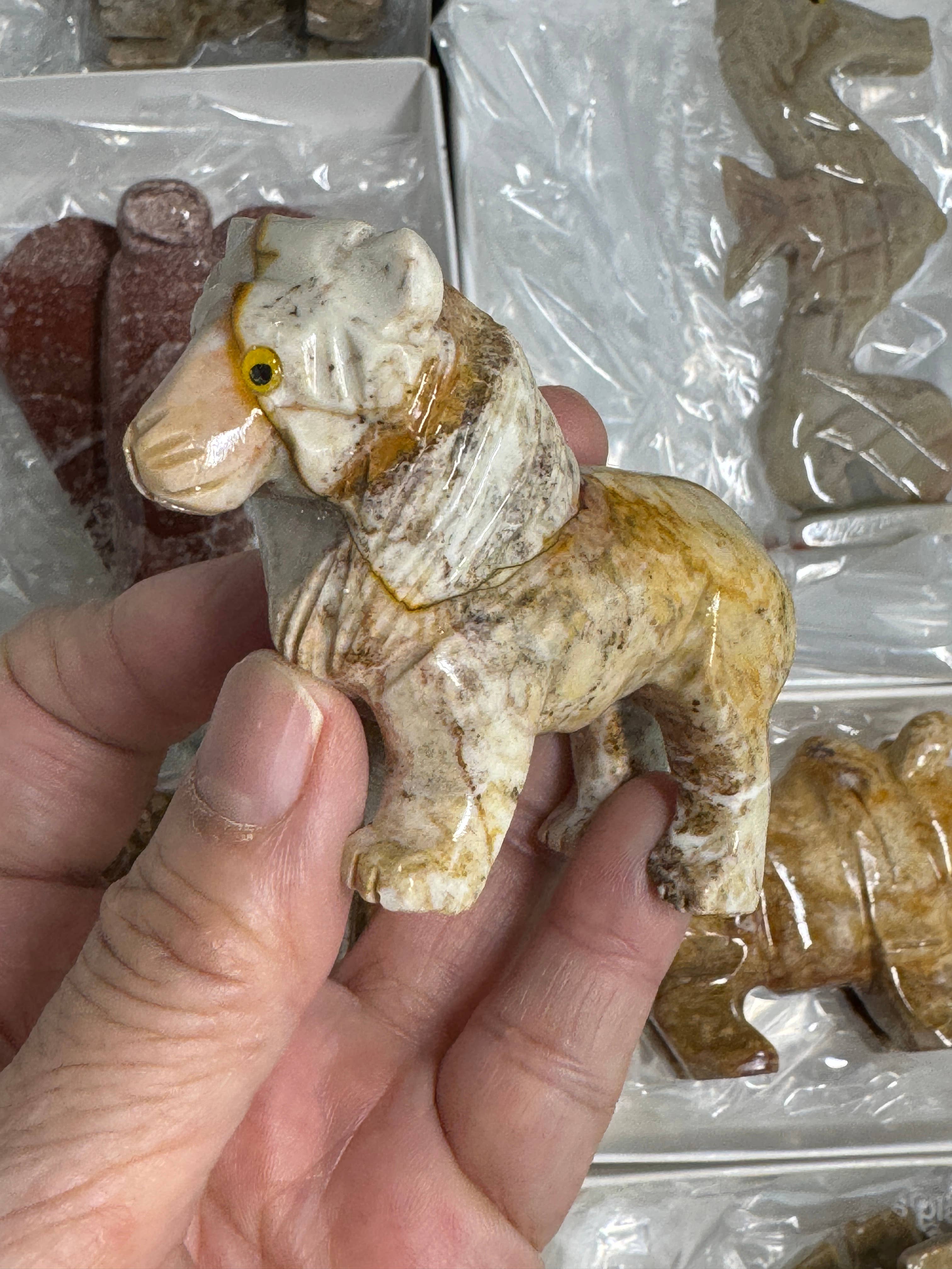 The 7 Directions - Wholesale Decorative Figurine - 9 pc flat animal carvings FT84 Lions angels and more2